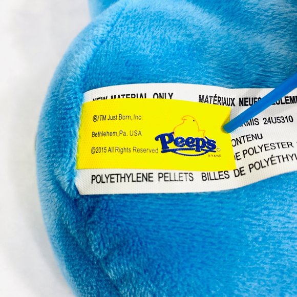 Just Born Blue Peeps Plush Rabbit with Swing and Tush Tags 9" - NWT - Picture 5 of 5